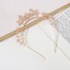 Simple Star Headbands Party Hair Hoops Gold/Silver Color Metal Rhinestone Hairbands for Women Girls Bride Wedding Hair Jewelry