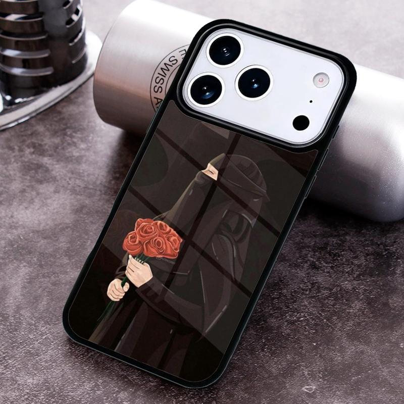 Muslim Islamic Arabic Hijab Girl Phone Case for iPhone 17 16 15 Pro Max Air 14 13 12 11 Plus Shockproof Capa Cover