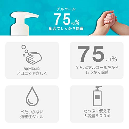 Alcohol-Based Hand Gel 500ml (1 bottle)