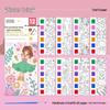 Portable Children's Watercolor Doodle and Coloring Book with Sticky Notes and Gouache