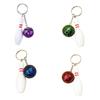 Creative Bowling Ball & Pin Pendant Keychain Stylish Blue Bowling Ball Keychain for Bag Decoration & Car Keyring Charm