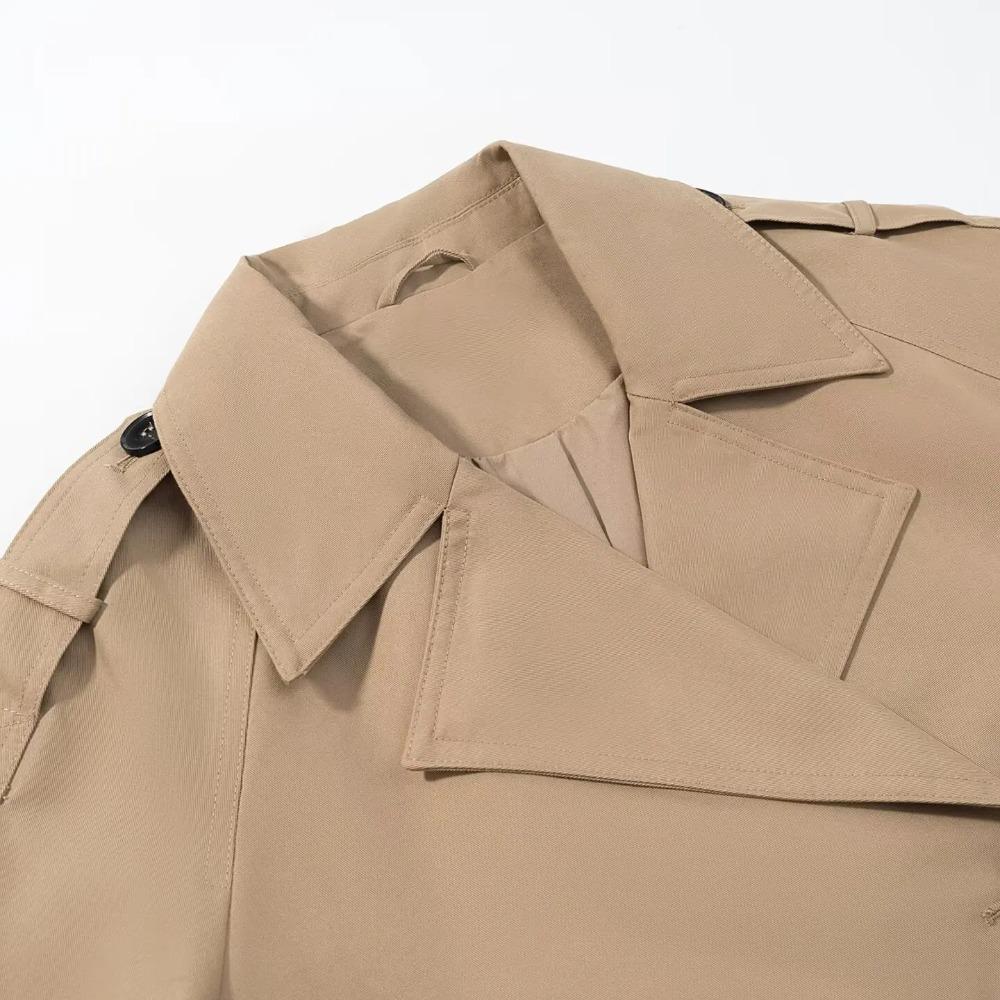 Autumn Fashion Short Double Breasted Coat Chic Breasted Joker Long Sleeve Coat Outerwear