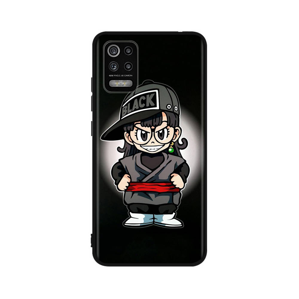 DT34 Dr. Slump Arale Case for iPhone 16 15 Plus 14 13 12 11 Pro 8 7 6S 6 SE 5S X XR XS Max Realme C30 C33 C31 9I Huawei P30 Black Soft Cover