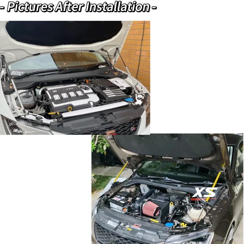 Bonnet Lift Support For SEAT Leon MK3 5F 2012-2020 Front Hood Modify Gas Struts Carbon Fiber Shocks Damper Cylinder Verins Rods
