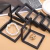Transparent Floating Display Box Plastic Film Jewelry Packaging Box Jewelry Ring Necklace Collectible Earring Pin Organizer