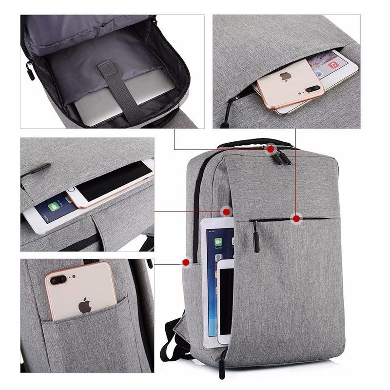 New Business Backpack USB Computer Bag Shoulder Lightweight Oxford Cloth Large Capacity Schoolbag
