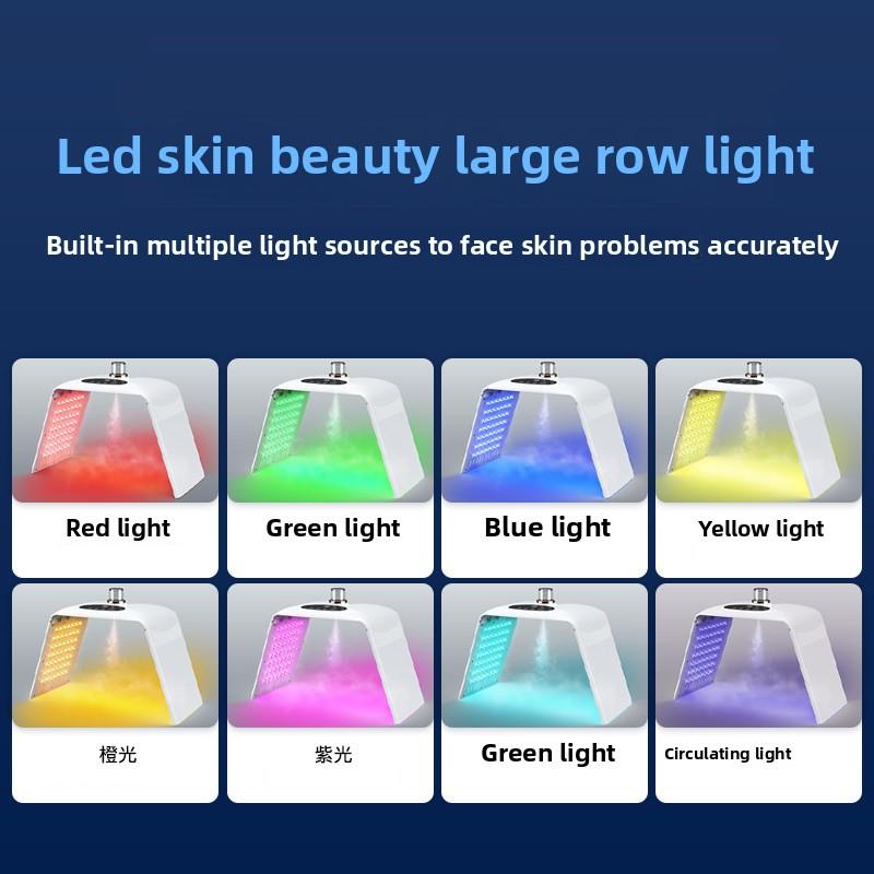 Folding Spray Spectrometer Seven-color Color Light Beauty Instrument Large Row Light Mask Skin Rejuvenation Instrument Beauty Salon