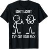 Stick Figures Funny Back Graphic Novelty Sarcastic Unisex T-Shirt