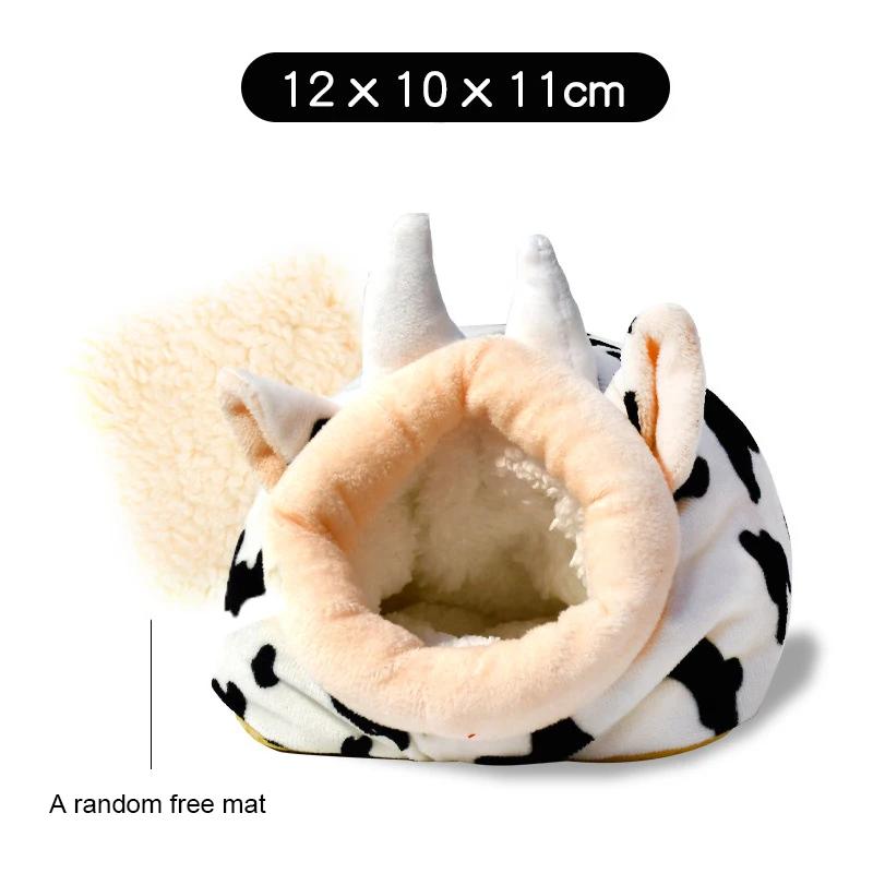 Hamster Soft Warm Bed Rat Hammock Pig Squirrel Winter Pet Toy Hamster Cage House Hanging Nest Mat House Bed Animal Mice Rat Nest