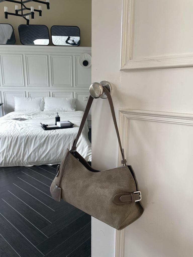 Li Jia Tong's New Style Hobo Bag Series Genuine Leather Single Shoulder Bag Women's Handbag Lightweight And Simple Fashion Tote Bag