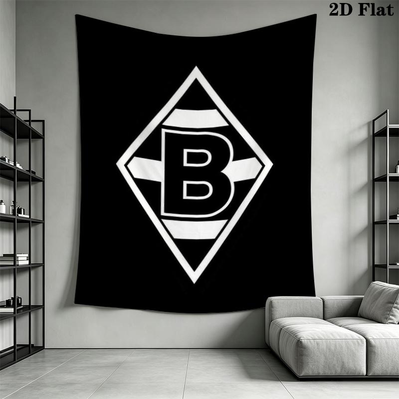 Borussia Wall Tapestry Aesthetic Wall Hanging Printed Fabric Blanket Decorative Tapestries for Bedroom Living Room Home Decor