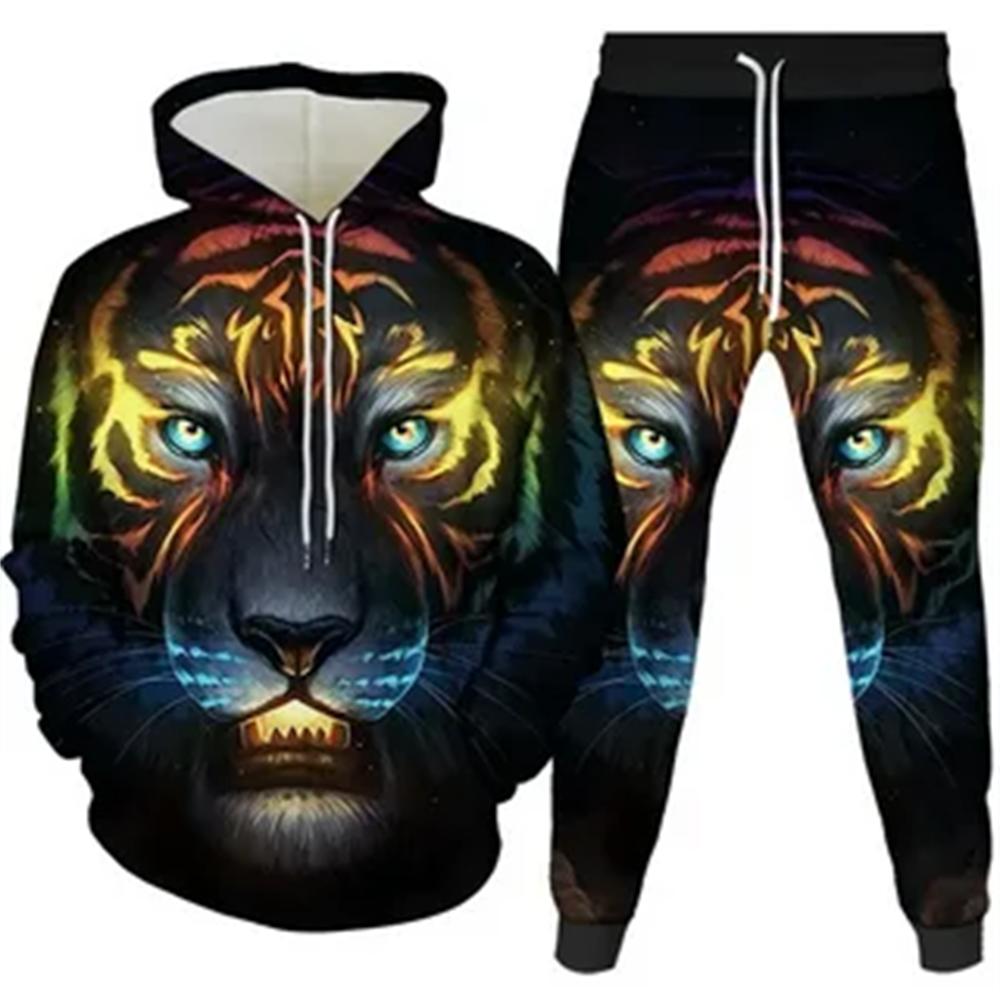 Man Woman Casual Hoodie+pants 2PCS Country Girl Deer Hunting 3D Print Tracksuit Set Set Fashion Camo Streetwear Pullover Clothes