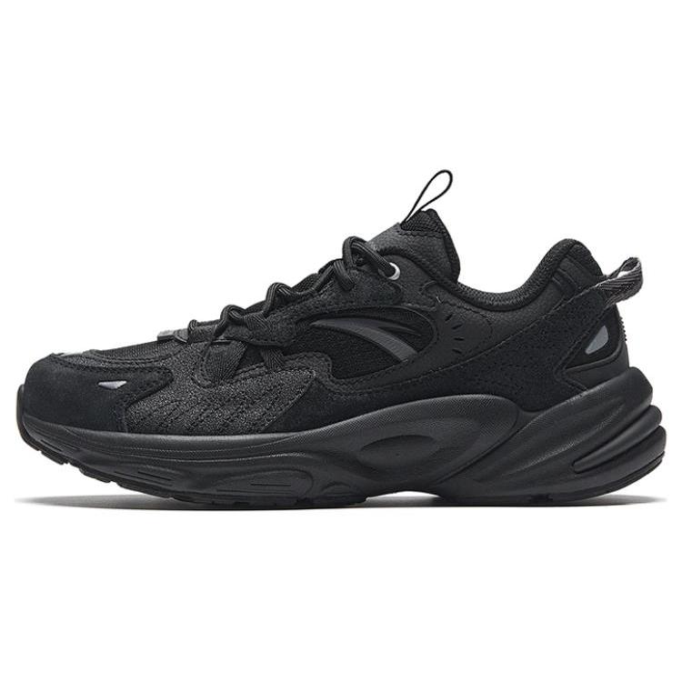 

New Anta Cushioning Slip Resistant And Abrasion Resistant Low Top Running Shoes Women s Black 922335595-3 38.5