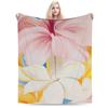 Warm Soft Blanket Girls Boys Decorative Flower Market  Throw Blanket  Flannel Bedspread For Outdoor Novelty Sofa Bed Cover