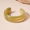 European and American Acrylic Smooth Surface Smudge Bracelet Wind Simple Bracelet Light Luxury Fashion Versatile Jewelry