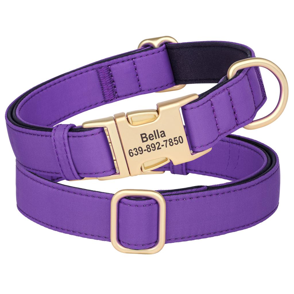 Niestandardowa Obroża dla Psa Wodoodporna Nylonowa Obroże dla Szczeniąt Spersonalizowana Tabliczka z Imieniem Zwierzęcia Naszyjnik dla Małych Średnich Psów Chihuahua Pug