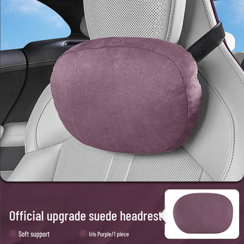 Xiaomi YU7 Car Headrest Neck Protection Suede Pillow - Car Interior Accessory