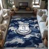 Tappeto in Velluto di Cristallo con Stampa Calcio Everton, Comodo Assorbente d'Acqua Antiscivolo Tappeto per Pavimenti Interni