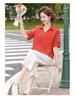 Chinese Style Cotton Linen Summer Shirt & Pants Set for Middle-aged Women
