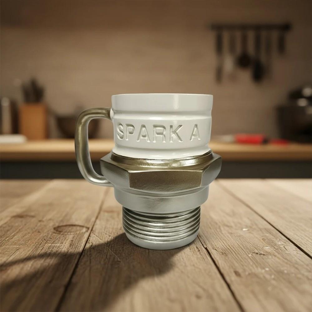 Einzigartige Zündkerzen-Tasse Automobil Automobil-Themen-Tasse Industrielle Kaffeetasse Kaffeetrinken