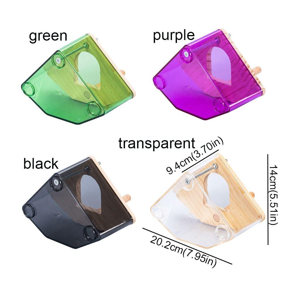 Transparent Parrot Nesting Box Acrylic Bird Hanging Nest  for Parrots Parakeet Budgerigar