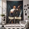 Wall Hanging Tapestry With Custom Name & Text, Alex Warren Decorative Tapestry For Bedroom