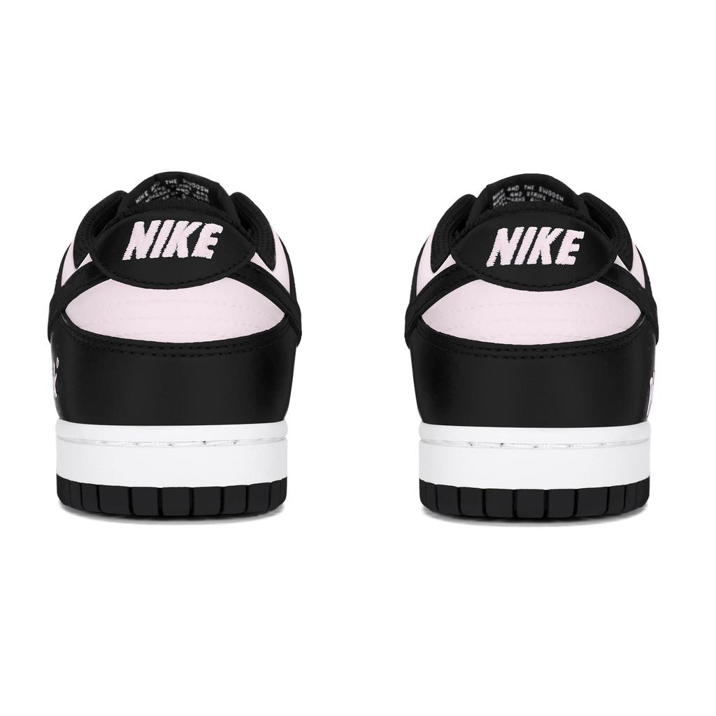 Nike Dunk Low Top Skateboard Shoes Women's Black Pink CW1590-100(Team18-)