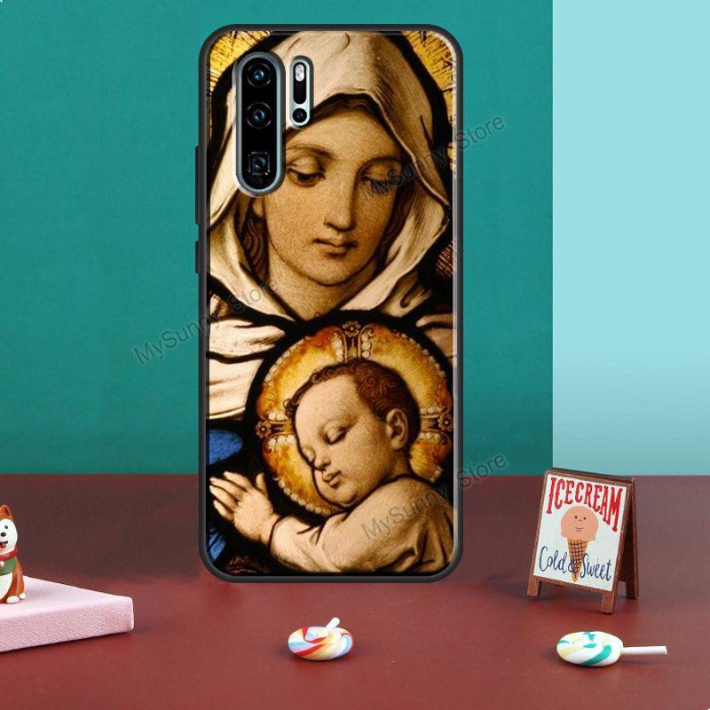 Holy Mother Virgin Mary Christian Case For Huawei P30 P40 P20 Pro Mate 20 10 Lite Honor 50 10i 20 9 8X P Smart 2019 Z Nova 5T