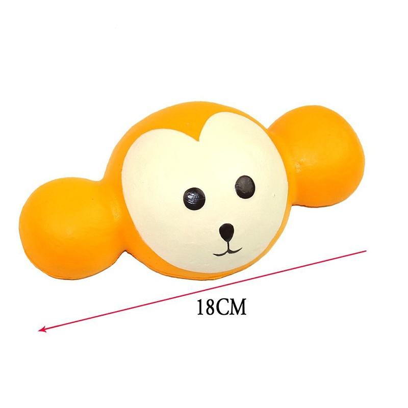Simulation Multicolour monkey  Countenance Slow Rebound Squishy Charms Bread Hanging Toy
