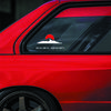 The rising red sun and Mount Fuji Stickers with its longitude and latitude decal,creative&fashion decal for car  laptop