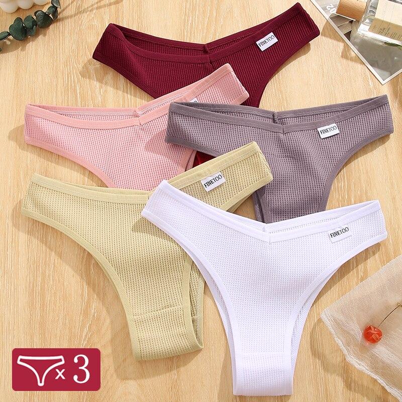 

3шт / комплект Женщины Хлопок Бразильские трусики Модные Стиль Нижнее белье S-XL Дамы Удобные трусы Мягкое белье