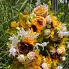 New Autumn Harvest Festival Wreath for Door or Wall - Thanksgiving Floral Home Decoration