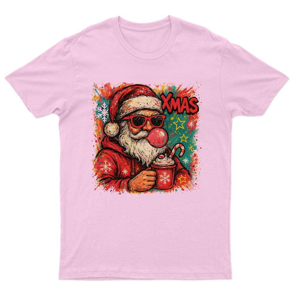 XMAS Santa Coffee Christmas TShirt Unisex Gift Retro Seasonal Funny Claus