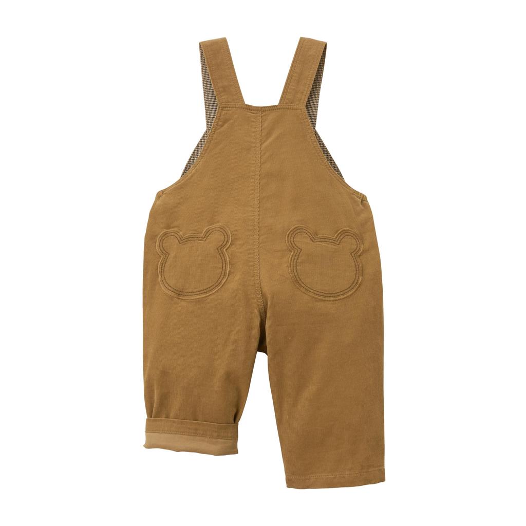 MIKI HOUSE HOT BISCUITS Overall-Geschenkset für Jungen und Mädchen, Babykleidung, Babygeschenk, Beige, 70 cm, inklusive Box, 74-9910-686
