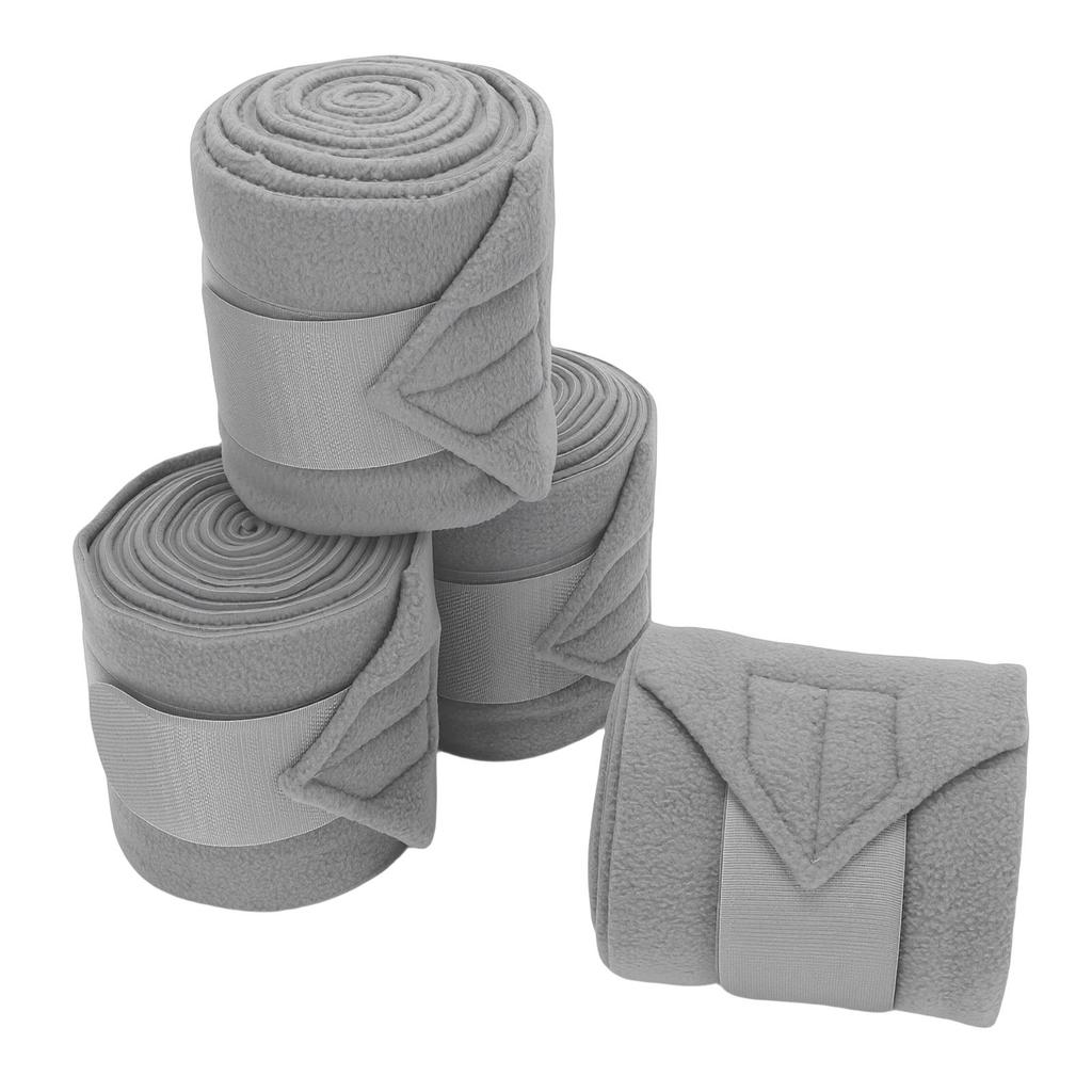 4PCS Horse   Leg Wraps 9.8FT Soft Fleece Protective Equestrian Leg Bandages for Horse Supplies