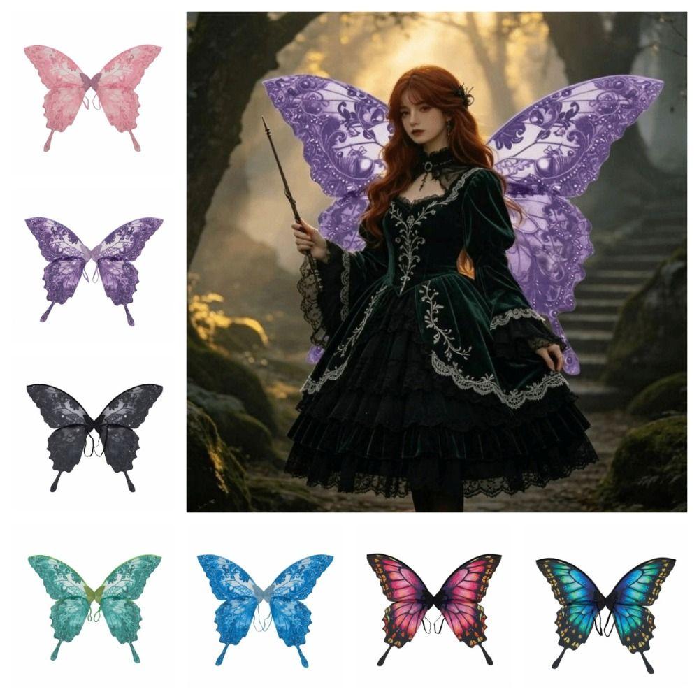 Colorful Cosplay Party Wings Creative Fairy Costume Wing Fairy Costume Elf Wings  Cosplay Costumes