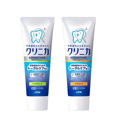 Japan LION CLINICA Advantage Toothpaste Cavity Preventive Toothpaste (Citrus Mint / Soft Mint) 130g