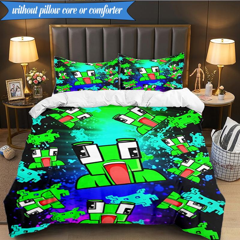 Space Un-speakable Adventure 3pcs K-pop Music Group Bedding set,Ideal for Bedroom, Dormitory,Including Duvet Cover And 2pcs Pillowcases,Fan Gifts