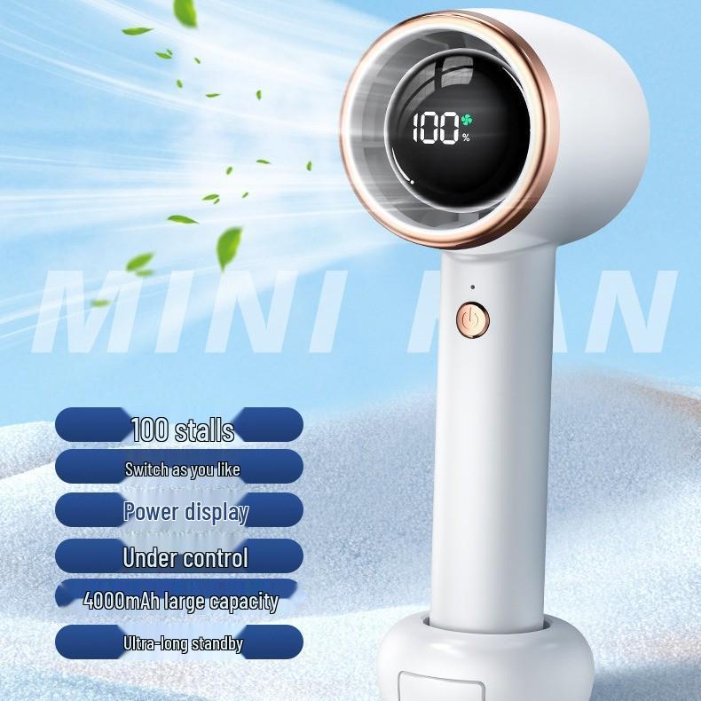 Compact Handheld Bladeless Mini Fan with Strong Wind