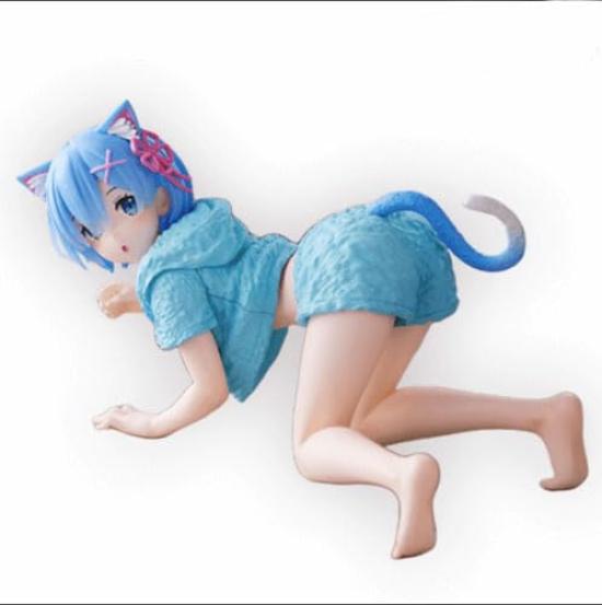 

Настольная милая фигурка Рем Домашняя одежда с кошачьими ушками ReZero Версия