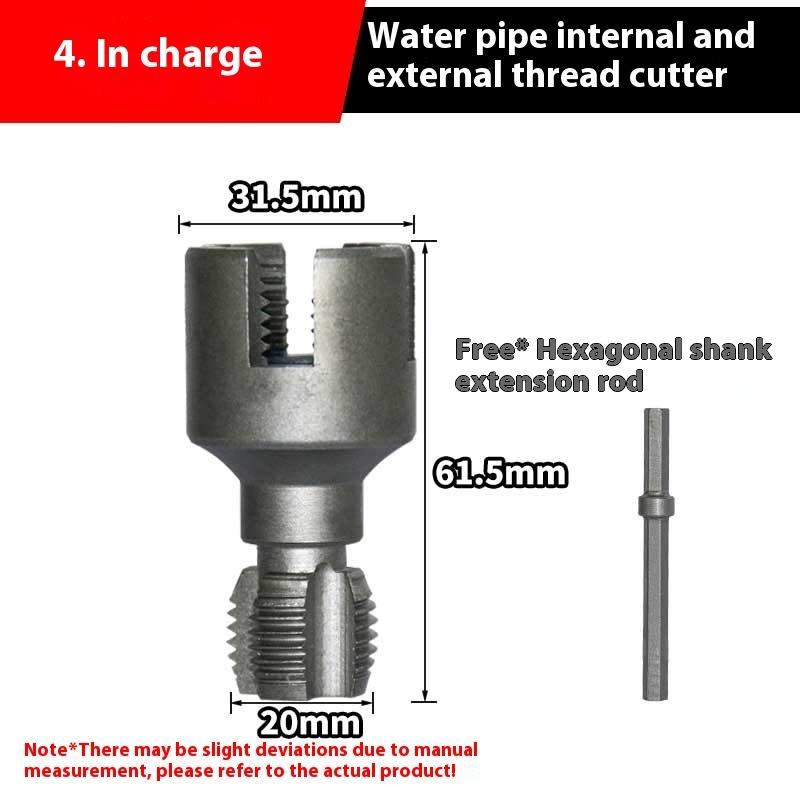 

Инструмент для нарезания резьбы на трубах Dn15 Dn20 Шестигранный хвостовик Плашка Внутренняя Внешняя резьба 1/2″ 3/4″ Водопроводные трубы Ppr Pvc Mpp Съемный