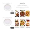 Miaojie White Melamine Shallow Plate, 10-inch