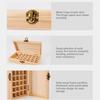 Portable Essential Oil Display Container Box With Individual Compartments Wooden Storage Box DIY Craft