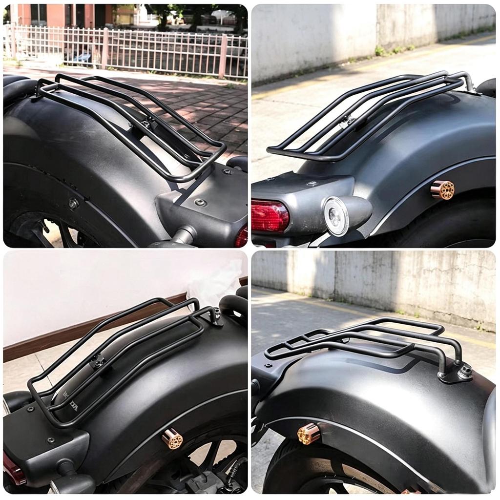 Honda CM300/CM500 Cruiser Motorcycle Rear Luggage Rack - Easy Install, No Modifications Needed