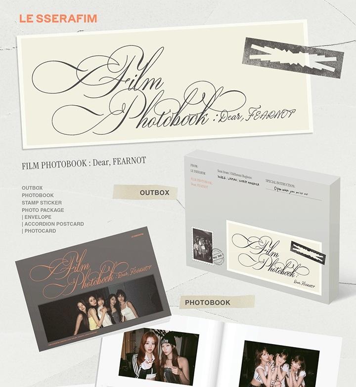 Le sserafim 'FILM PHOTOBOOK : Dear, FEARNOT' (Official Merchandise)