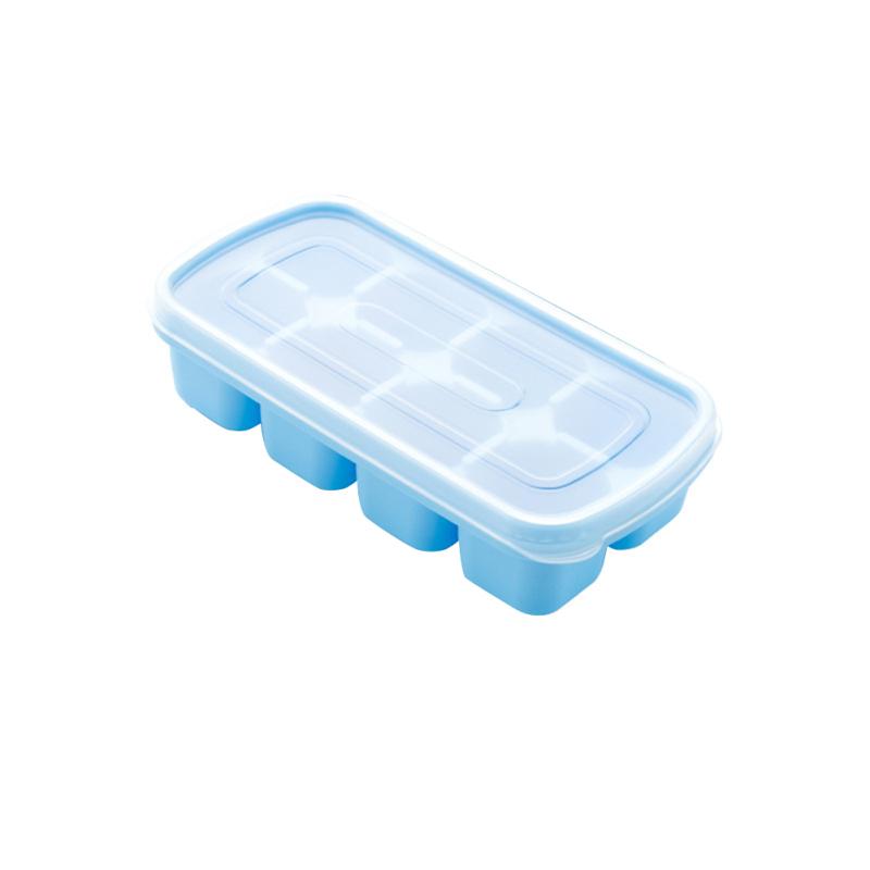 Household Silicone Ice Cube Mold With Dustproof Cover Ice Cube Tray Fruit Ice Cream Mould