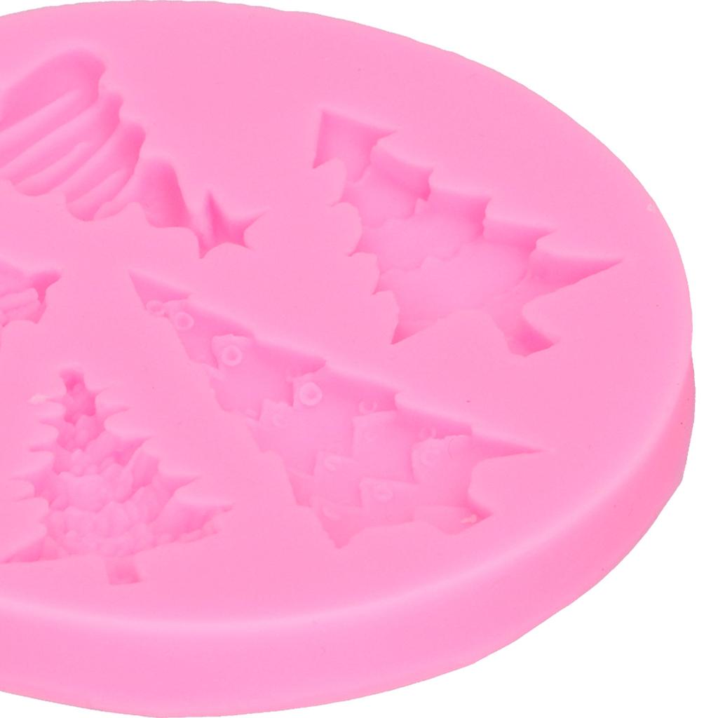 Christmas Tree Mold Silicone Fondant Chocolate   Baking Mold for Bakery Home Kitchen