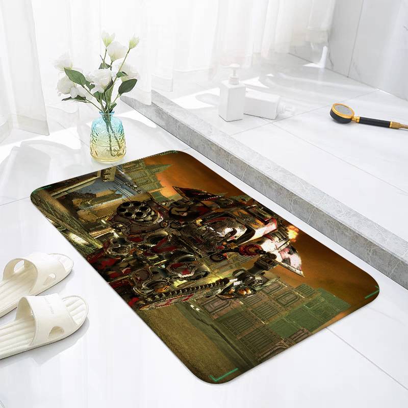 B-Warhammes-D-40k Floor Mats Home Laundry Rug Carpet For Living Room Decor Lounge Area Anti-slip Foot Mat Entrance Doormat