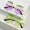 New funny sunglasses, personalized ins hip-hop blogger glasses, street fashion sunglasses for women