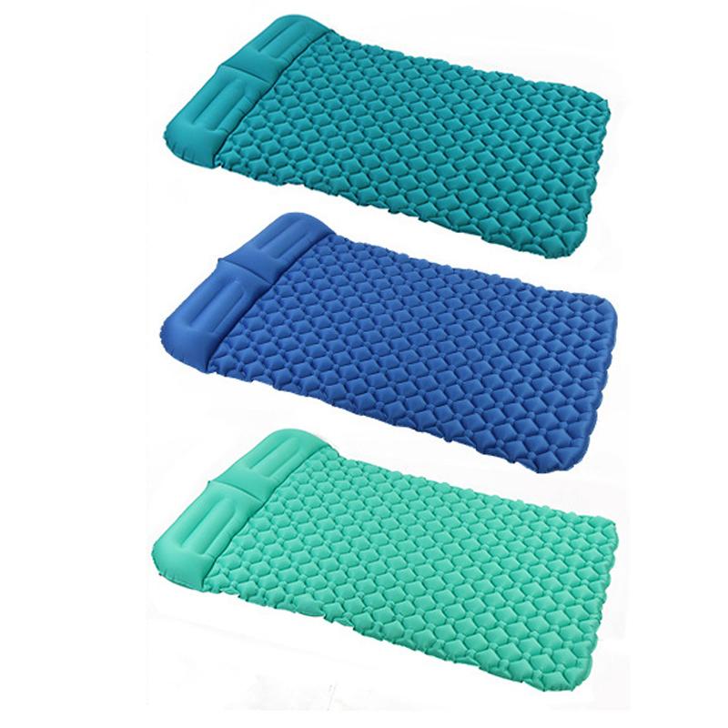 

Outdoor Inflatable sleeping Cushion Double person Thickened Moisture-proof Air Sleeping Mattress Protable folding Camping